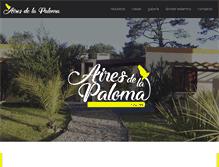 Tablet Screenshot of airesdelapaloma.com.ar